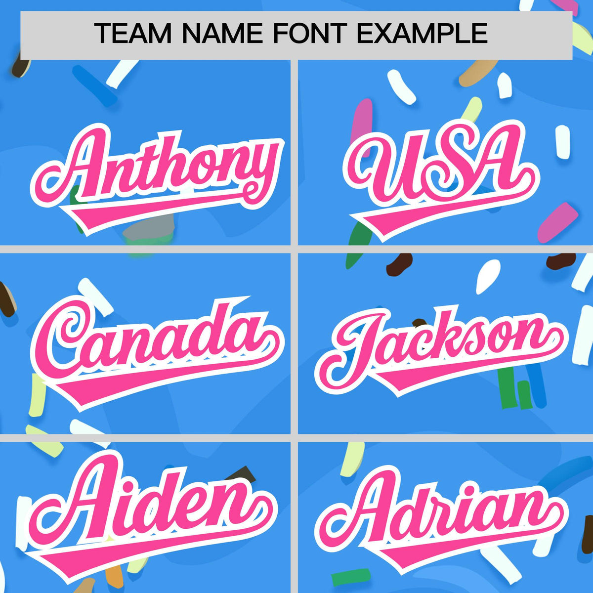 Custom Powder Blue Ice Cream Cone Graffiti Pattern Fashion Authentic Baseball Jersey| KXKSHOP