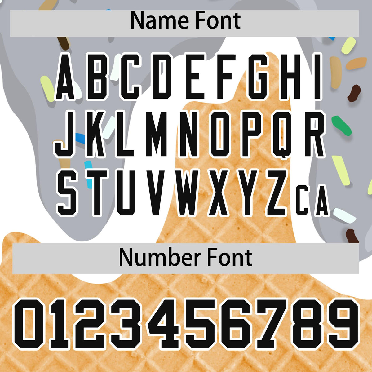 Custom Gray Ice Cream Cone Graffiti Pattern Fashion Authentic Baseball Jersey| KXKSHOP