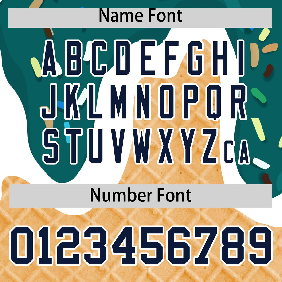 Custom Aqua Ice Cream Cone Graffiti Pattern Fashion Authentic Baseball Jersey| KXKSHOP