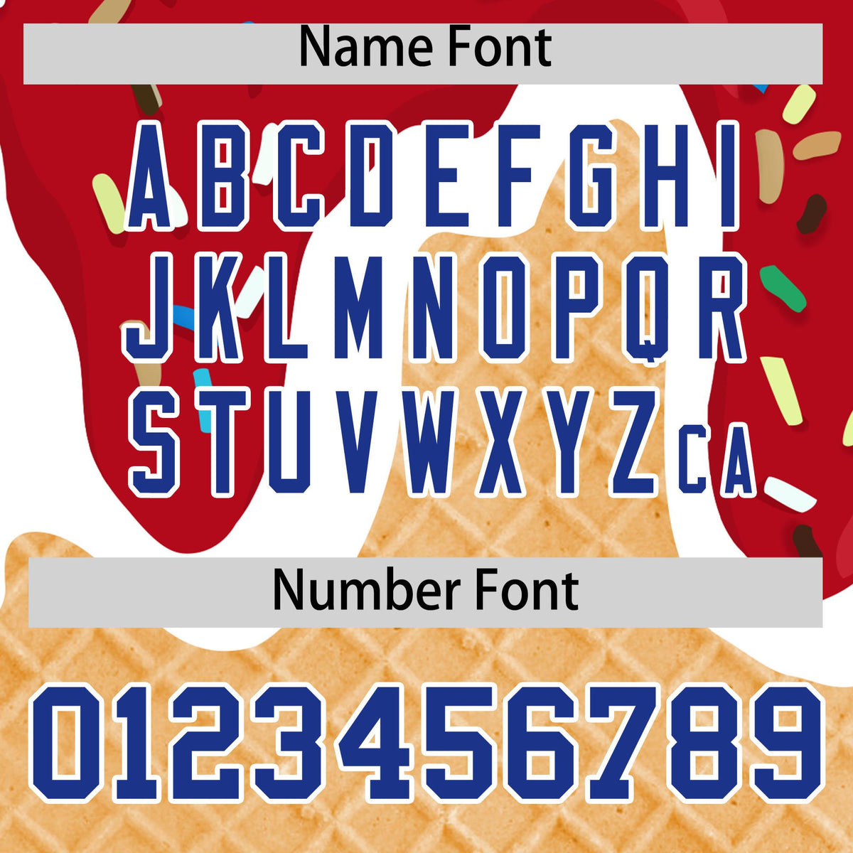 Custom Red Ice Cream Cone Graffiti Pattern Fashion Authentic Baseball Jersey| KXKSHOP