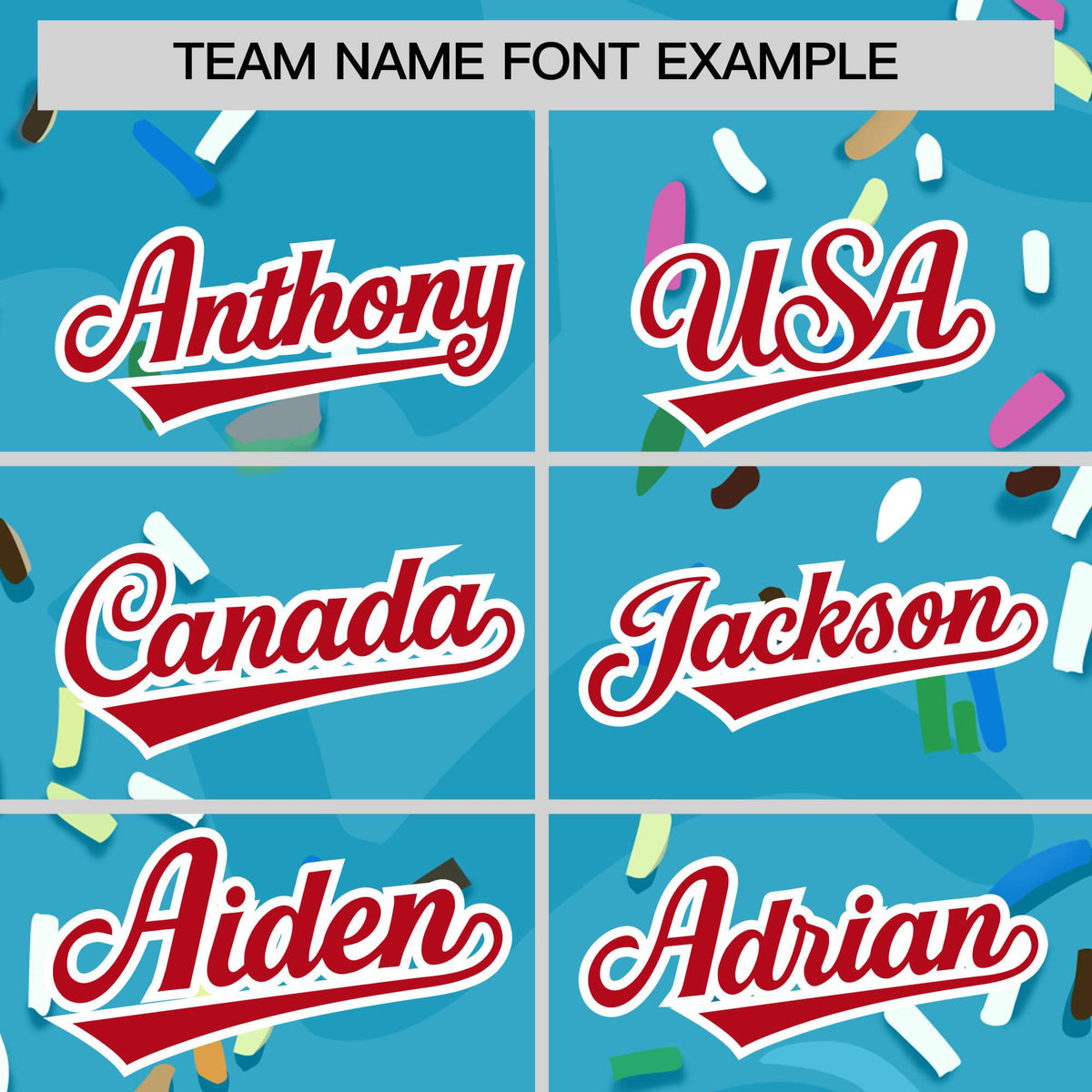 Custom Sky Blue Ice Cream Cone Graffiti Pattern Fashion Authentic Baseball Jersey| KXKSHOP