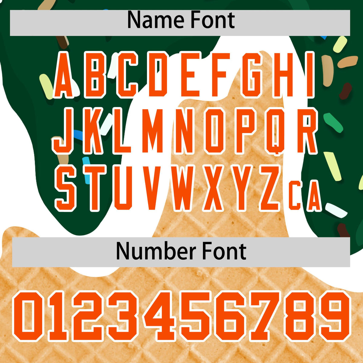 Custom Green Ice Cream Cone Graffiti Pattern Fashion Authentic Baseball Jersey| KXKSHOP