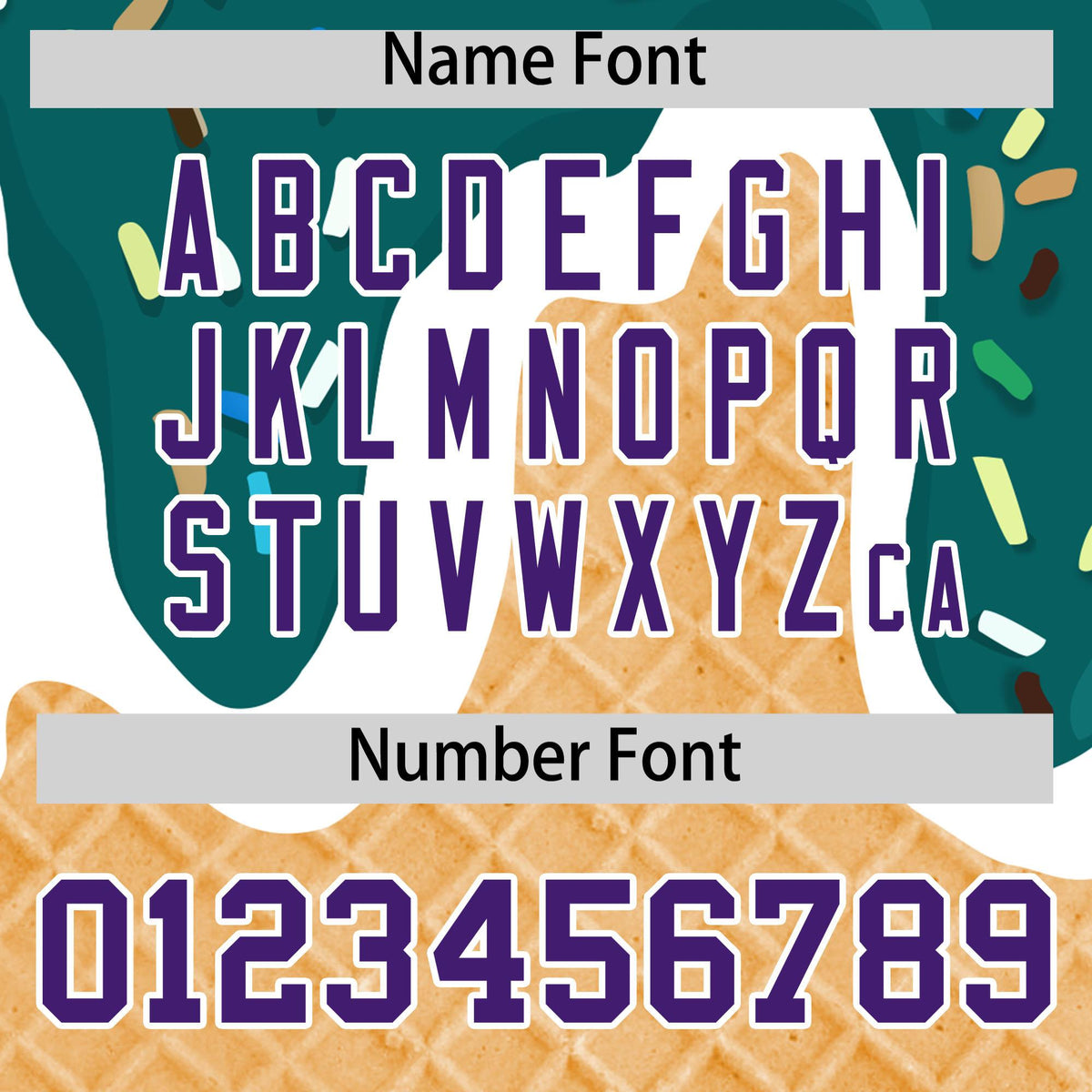 Custom Aqua Ice Cream Cone Graffiti Pattern Fashion Authentic Baseball Jersey| KXKSHOP