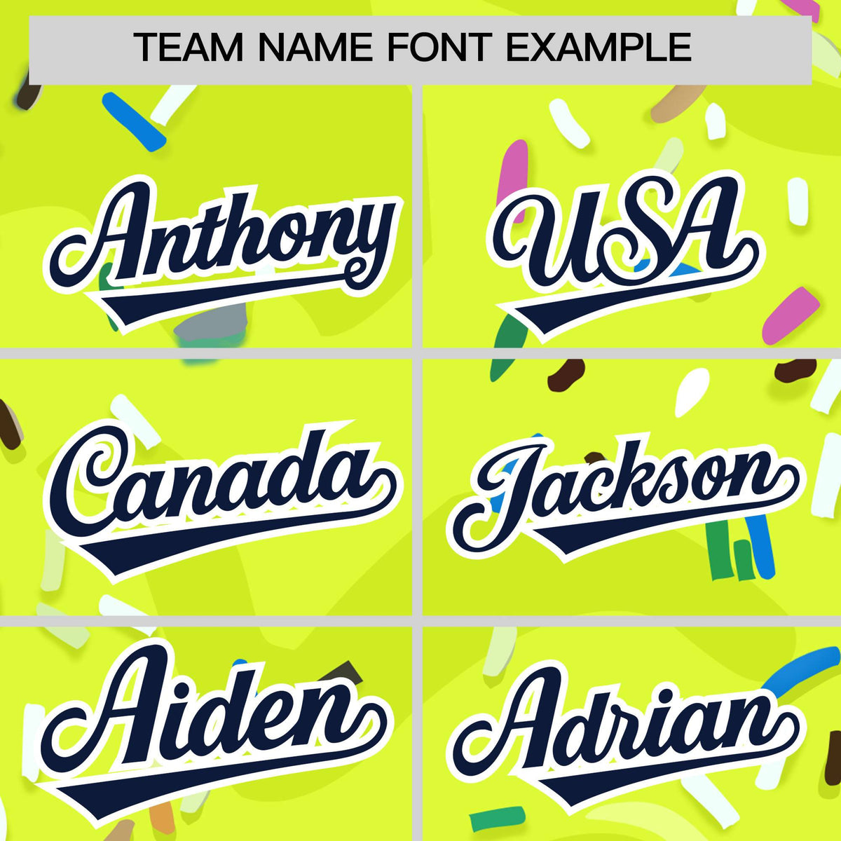 Custom Fluorescent Green Ice Cream Cone Graffiti Pattern Fashion Authentic Baseball Jersey| KXKSHOP