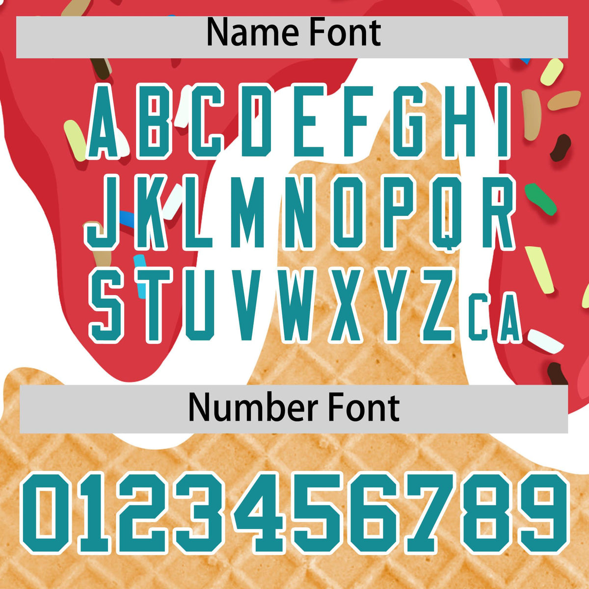 Custom Light Red Ice Cream Cone Graffiti Pattern Fashion Authentic Baseball Jersey| KXKSHOP