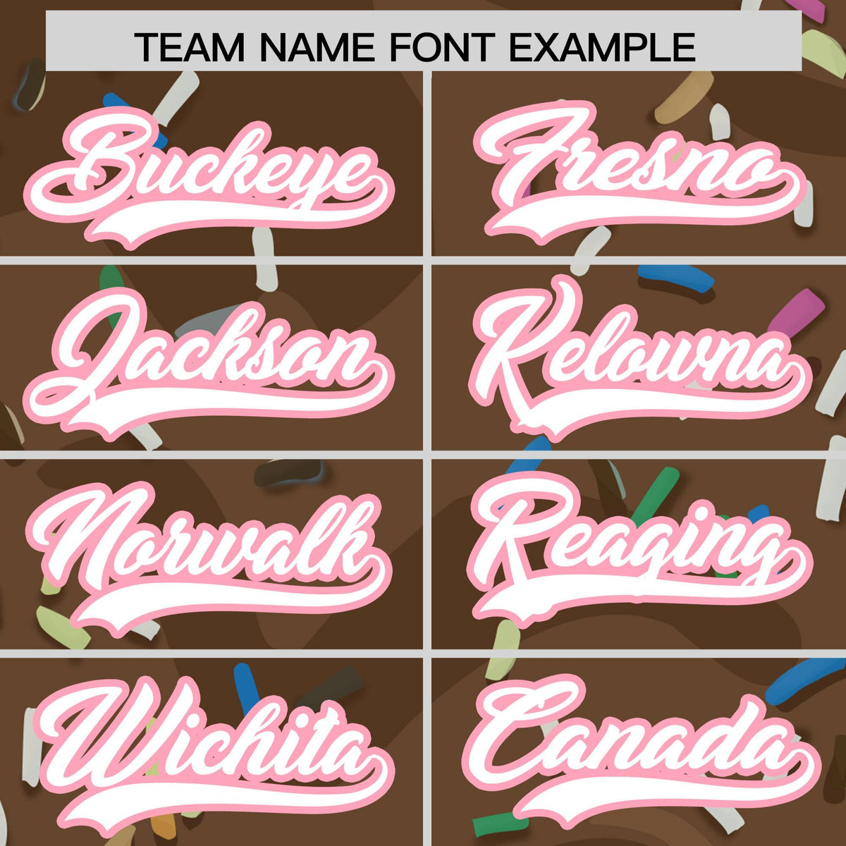 Custom Brown Ice Cream Cone Graffiti Pattern Fashion Authentic Baseball Jersey| KXKSHOP