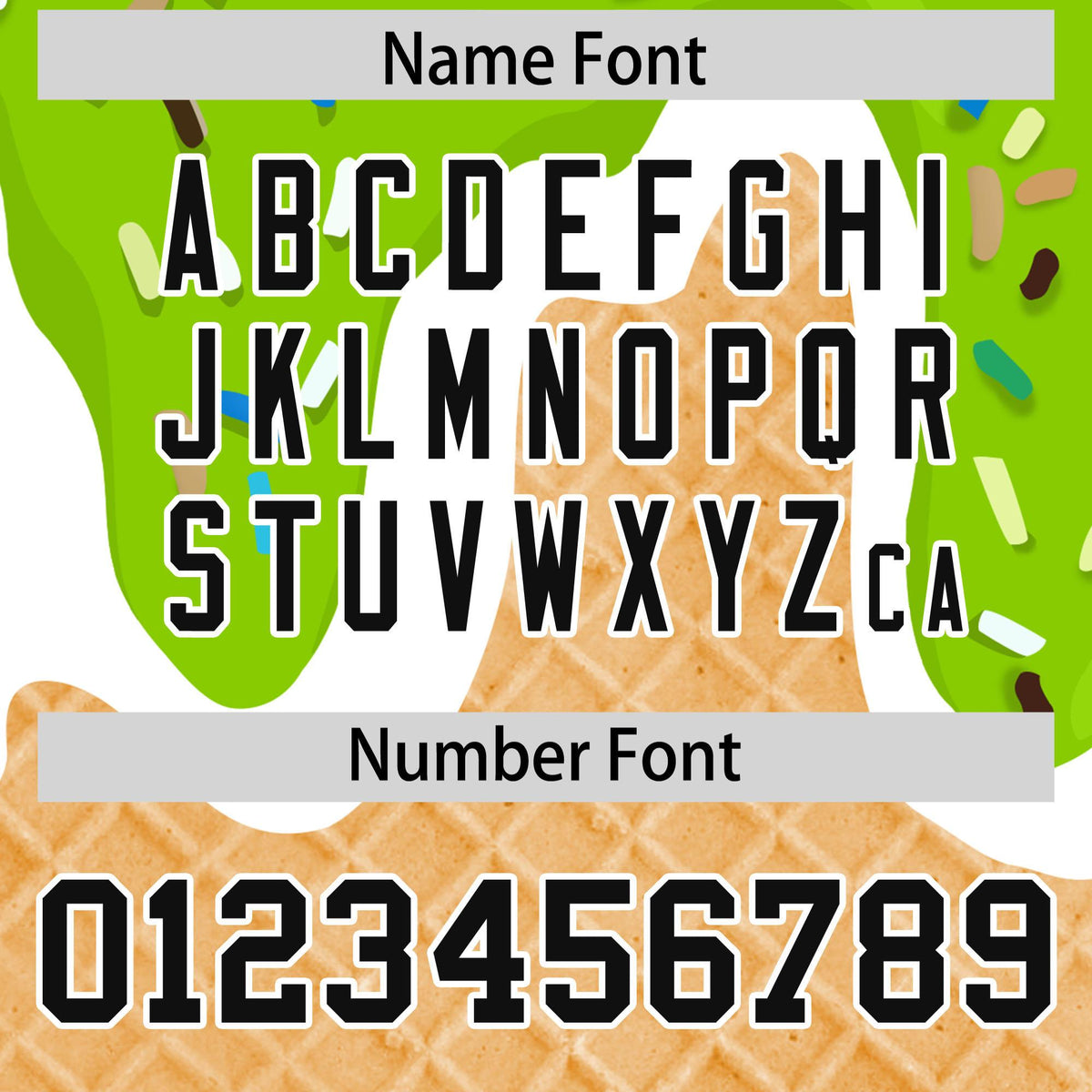 Custom Neon Green Ice Cream Cone Graffiti Pattern Fashion Authentic Baseball Jersey| KXKSHOP