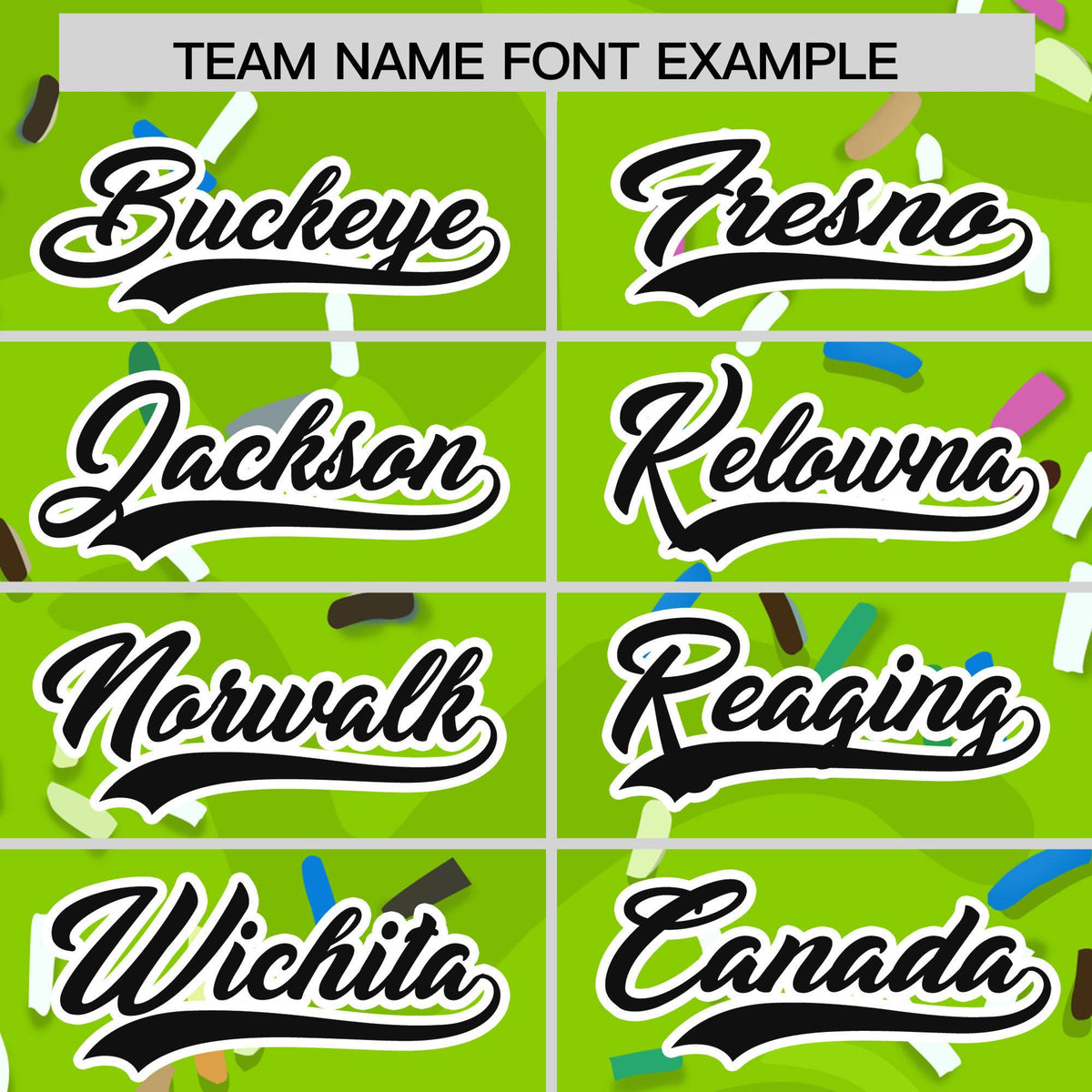 Custom Neon Green Ice Cream Cone Graffiti Pattern Fashion Authentic Baseball Jersey| KXKSHOP