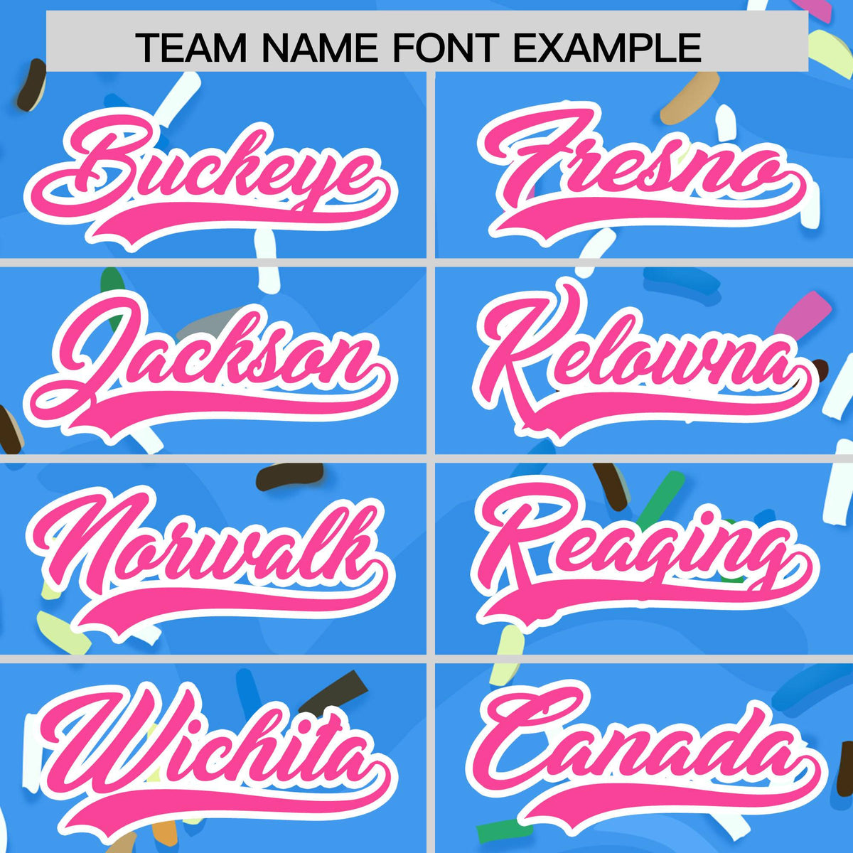 Custom Powder Blue Ice Cream Cone Graffiti Pattern Fashion Authentic Baseball Jersey| KXKSHOP