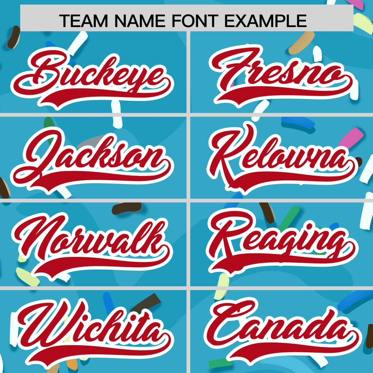 Custom Sky Blue Ice Cream Cone Graffiti Pattern Fashion Authentic Baseball Jersey| KXKSHOP