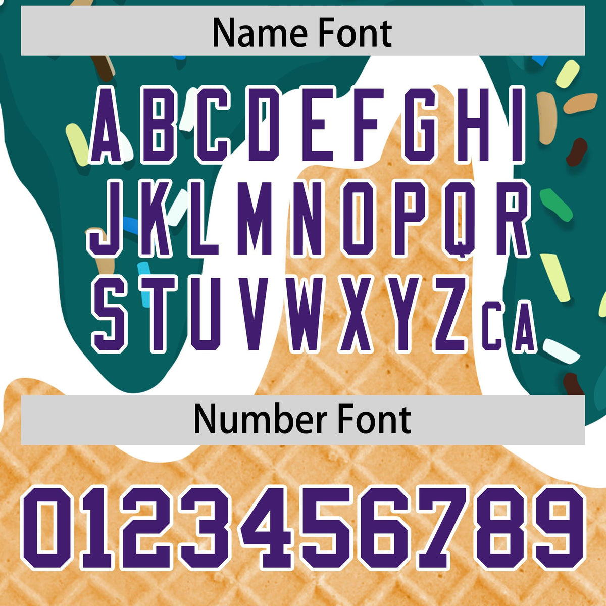 Custom Aqua Ice Cream Cone Graffiti Pattern Fashion Authentic Baseball Jersey| KXKSHOP