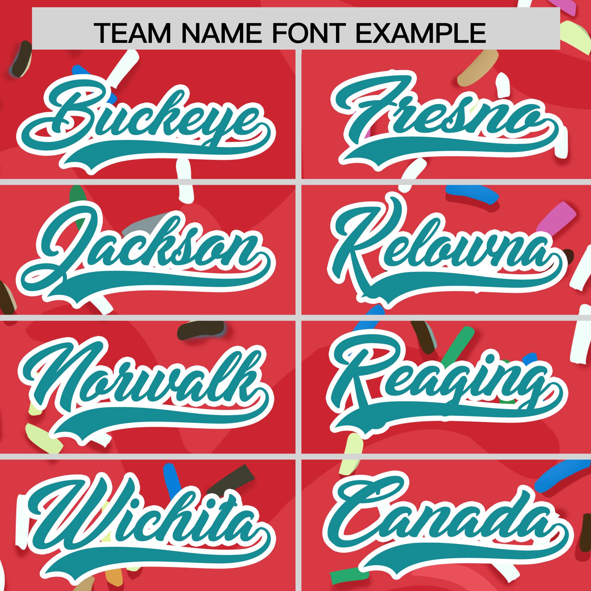 Custom Light Red Ice Cream Cone Graffiti Pattern Fashion Authentic Baseball Jersey| KXKSHOP