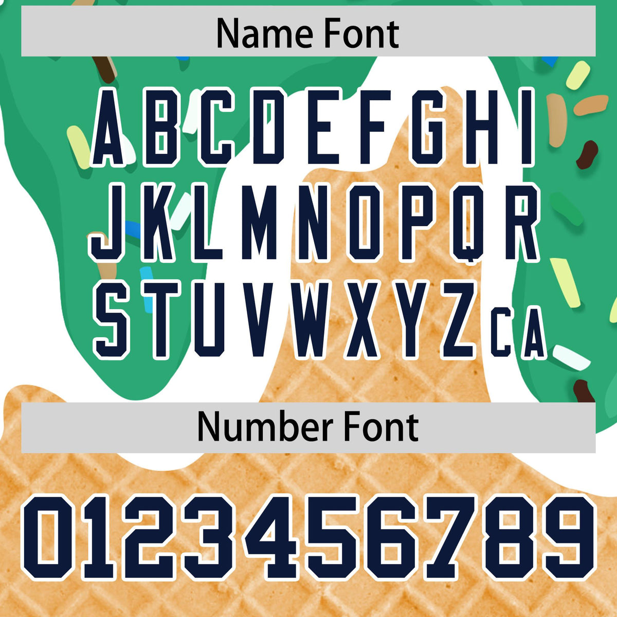 Custom Brilliant Green Ice Cream Cone Graffiti Pattern Fashion Authentic Baseball Jersey| KXKSHOP