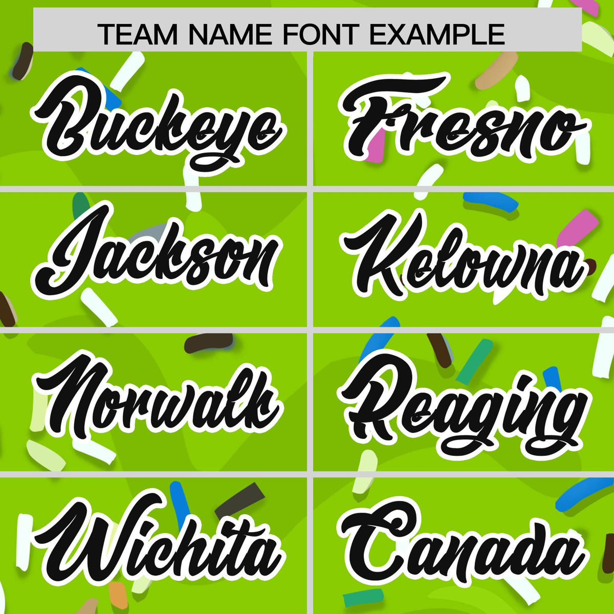 Custom Neon Green Ice Cream Cone Graffiti Pattern Fashion Authentic Baseball Jersey| KXKSHOP