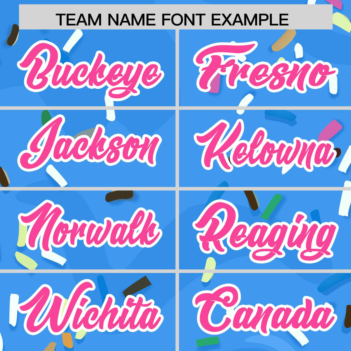 Custom Powder Blue Ice Cream Cone Graffiti Pattern Fashion Authentic Baseball Jersey| KXKSHOP