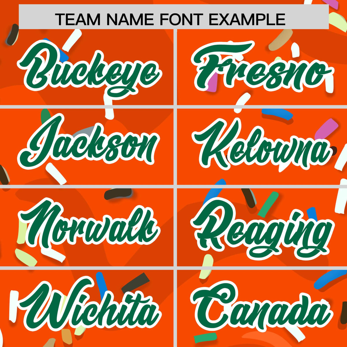 Custom Orange Ice Cream Cone Graffiti Pattern Fashion Authentic Baseball Jersey| KXKSHOP