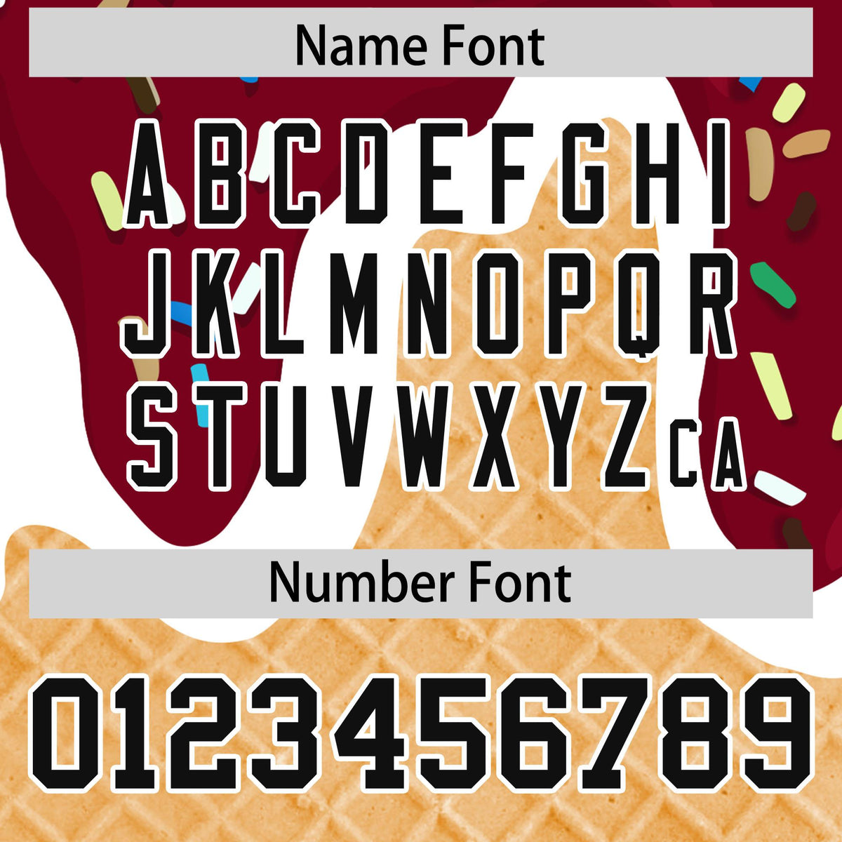 Custom Crimson Ice Cream Cone Graffiti Pattern Fashion Authentic Baseball Jersey| KXKSHOP