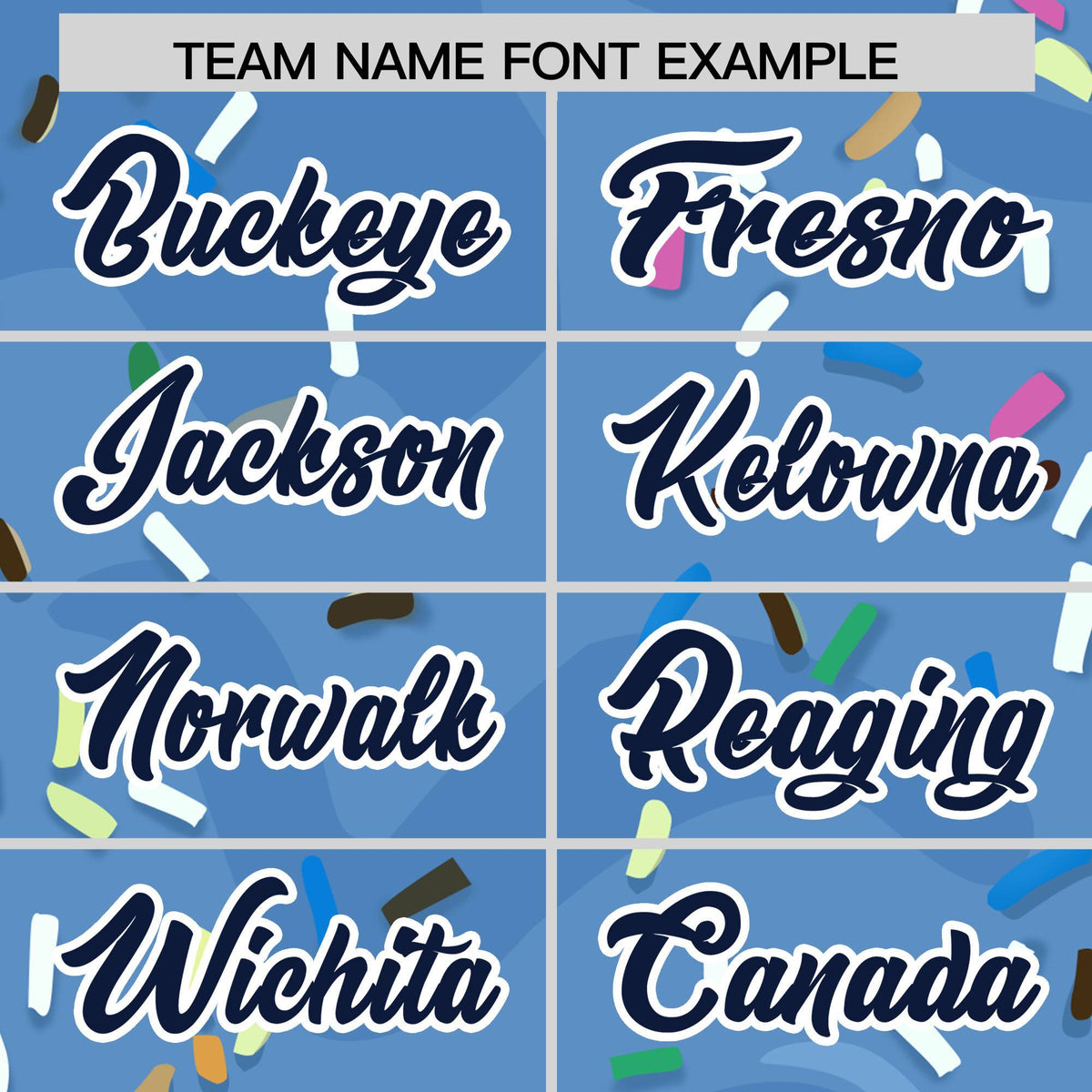 Custom Powder Blue Ice Cream Cone Graffiti Pattern Fashion Authentic Baseball Jersey| KXKSHOP