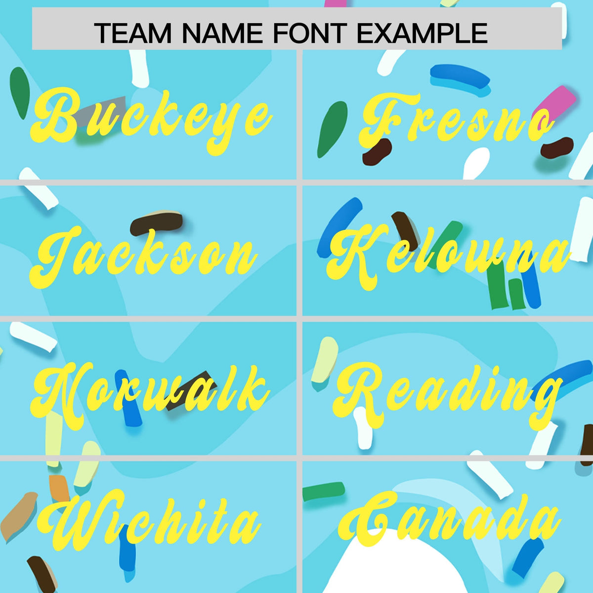 Fans-Made | Custom Blue Ice Cream Cone Graffiti Pattern Fashion Authentic Baseball Jersey From Evan Neufang ¡§C Available for Reorder