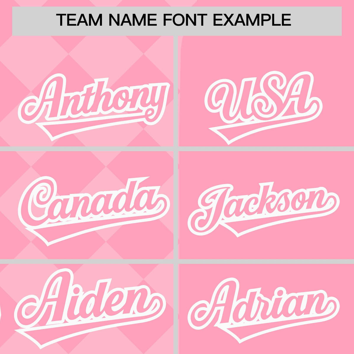 Custom Light Pink Rhombus Design Authentic Baseball Jersey| KXKSHOP