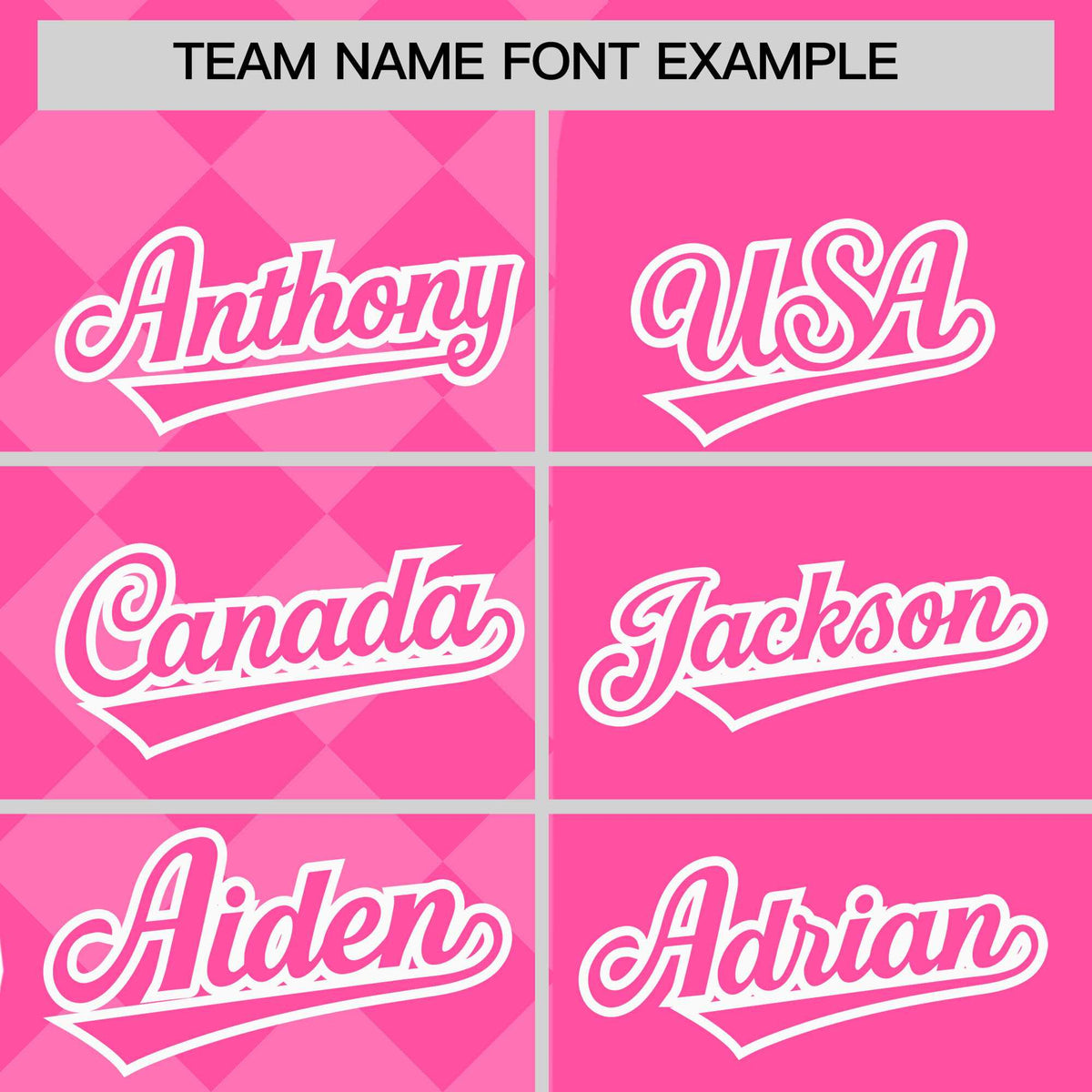 Custom Pink Rhombus Design Authentic Baseball Jersey| KXKSHOP