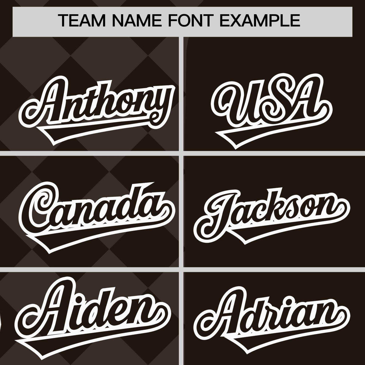 Custom Brown Rhombus Design Authentic Baseball Jersey| KXKSHOP