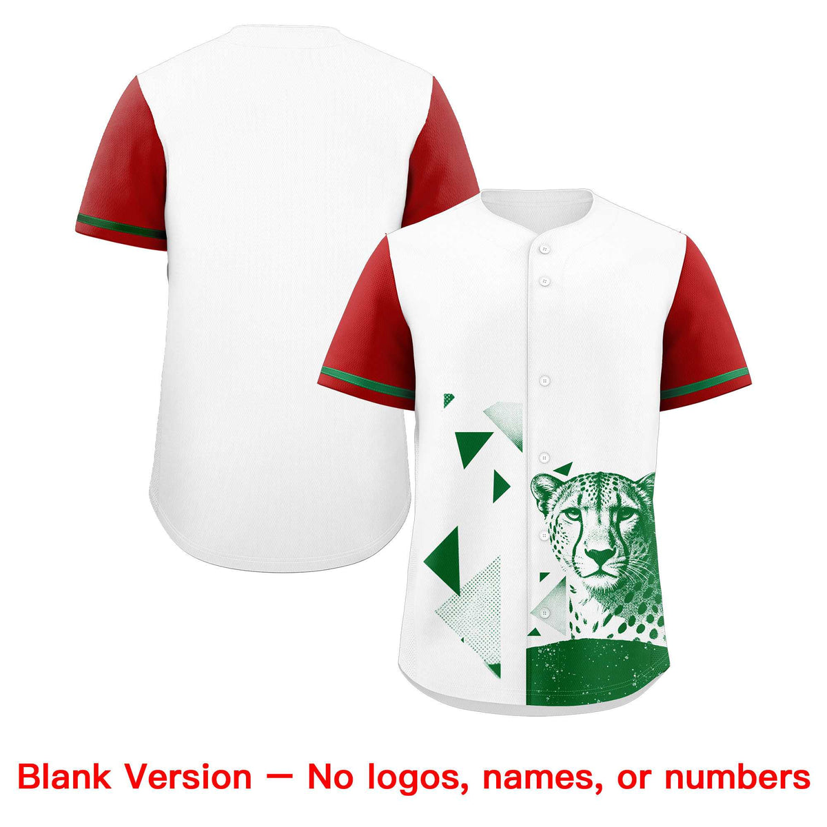 Custom Red White Raptor Series Raglan Sleeves Urban Style Baseball Jersey