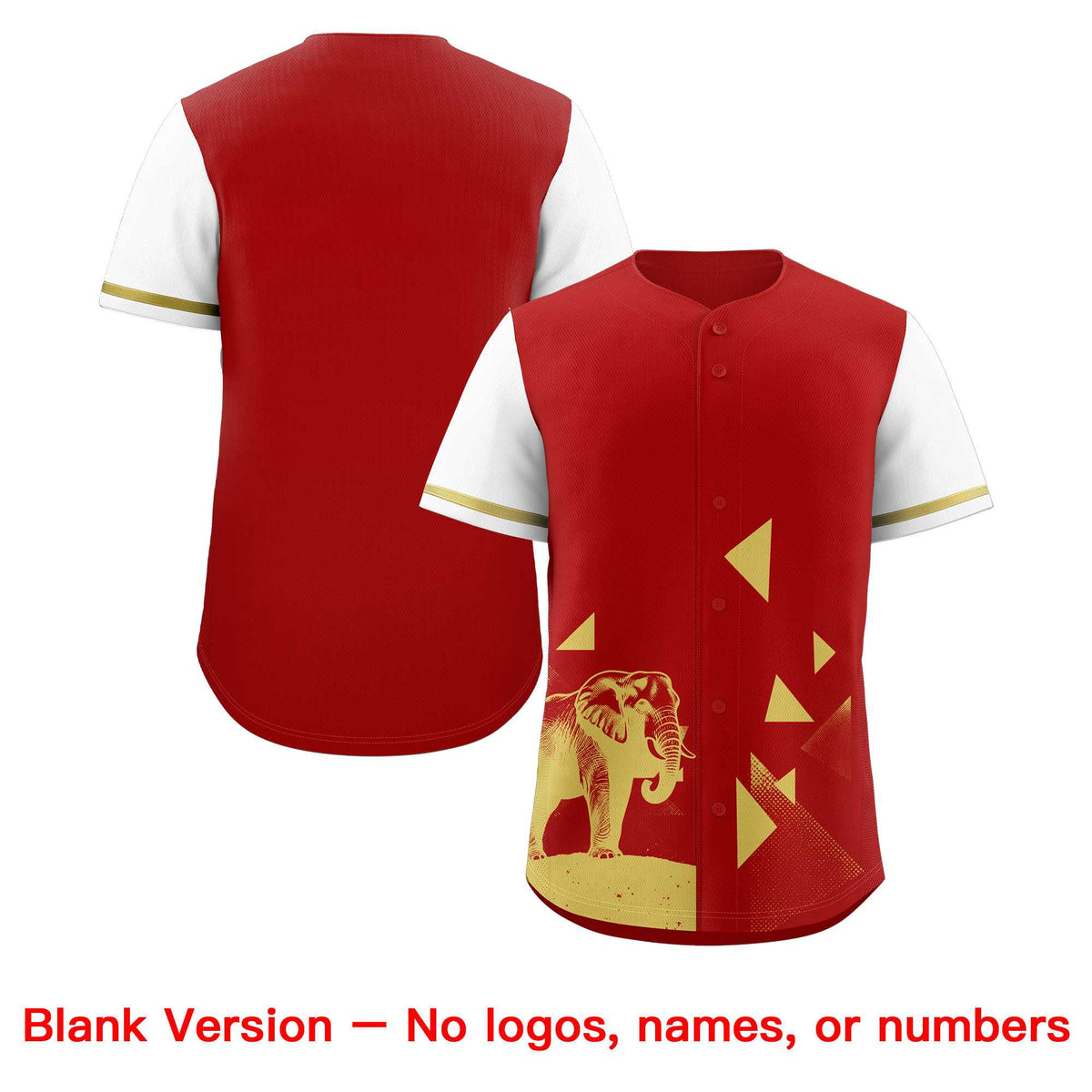 Custom Red White Raptor Series Raglan Sleeves Street Style Baseball Jersey