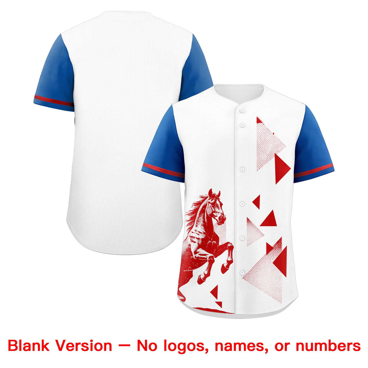 Custom Royal White Raptor Series Raglan Sleeves Lightweight Baseball Jersey