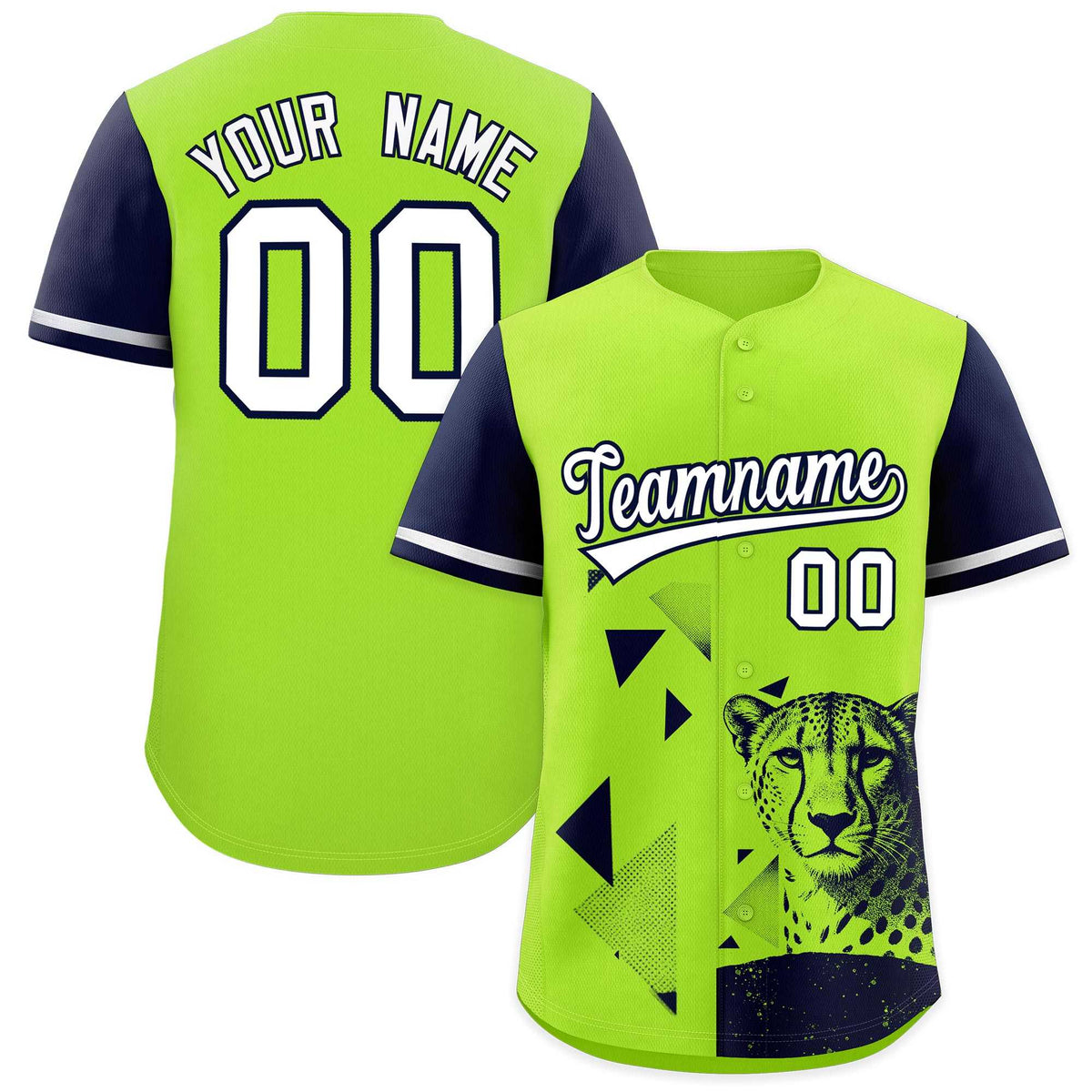 Custom Navy Neon Green Raptor Series Raglan Sleeves Casual Sports Baseball Jersey |KXKSHOP