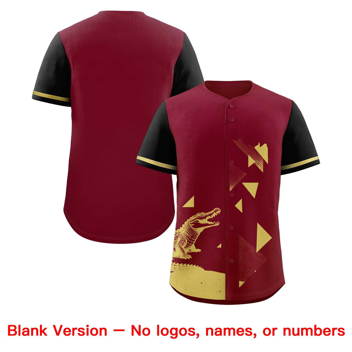 Custom Black Crimson Raptor Series Raglan Sleeves Street Style Baseball Jersey |KXKSHOP