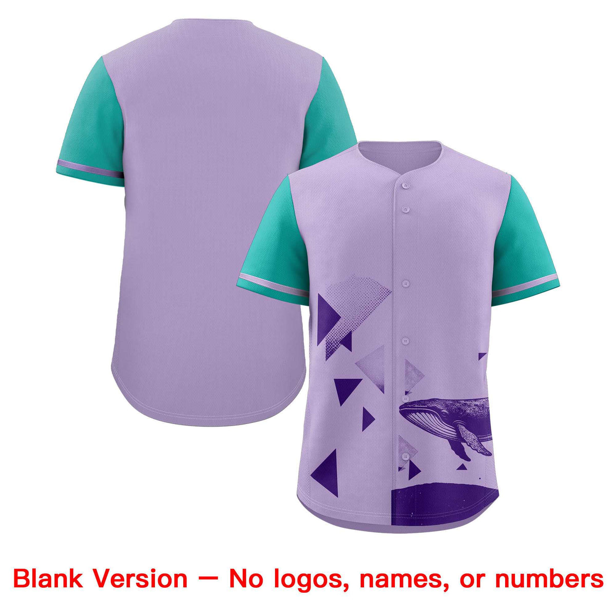 Custom Aqua Light Purple Raptor Series Raglan Sleeves Lightweight Baseball Jersey |KXKSHOP