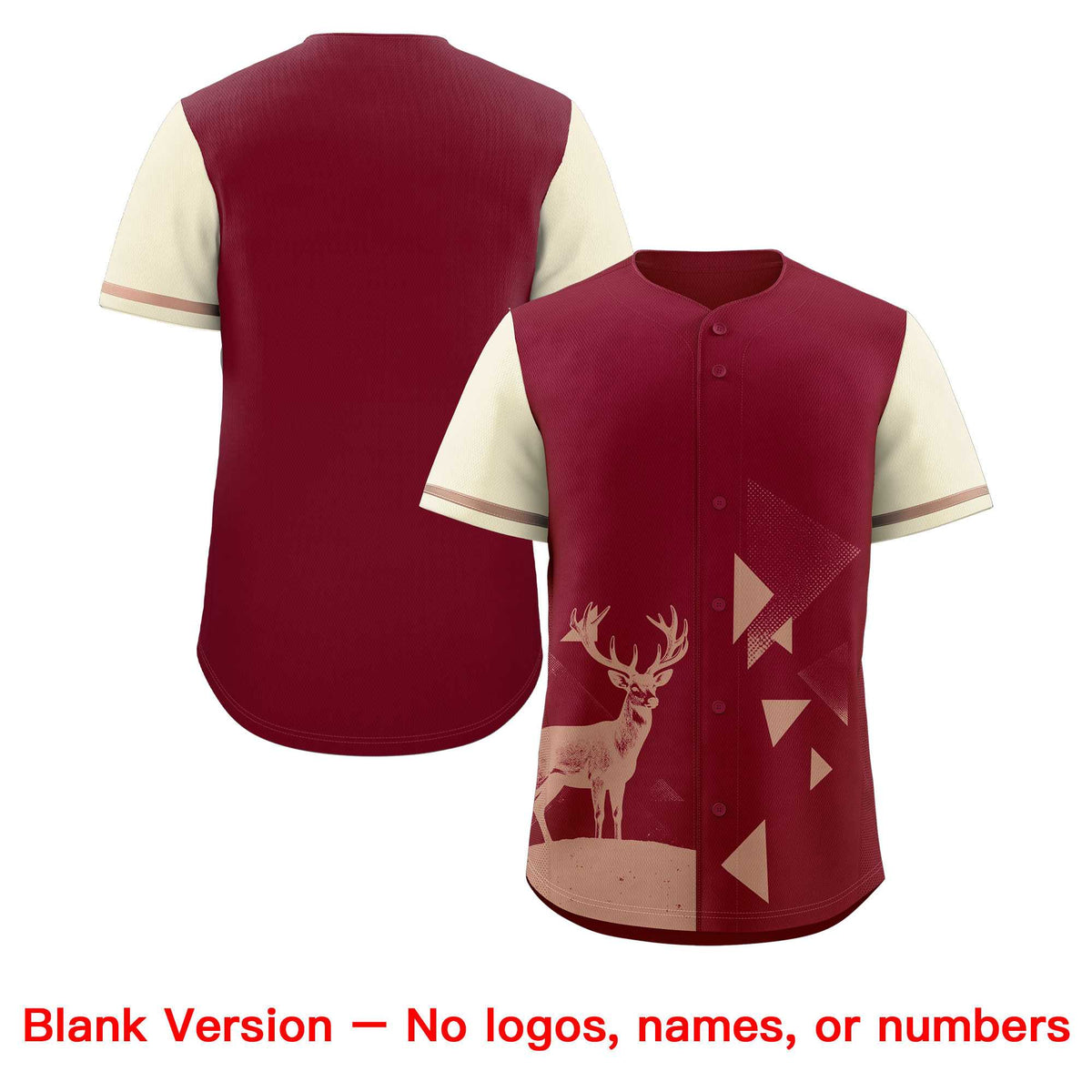 Custom Cream Crimson Raptor Series Raglan Sleeves Urban Style Baseball Jersey |KXKSHOP