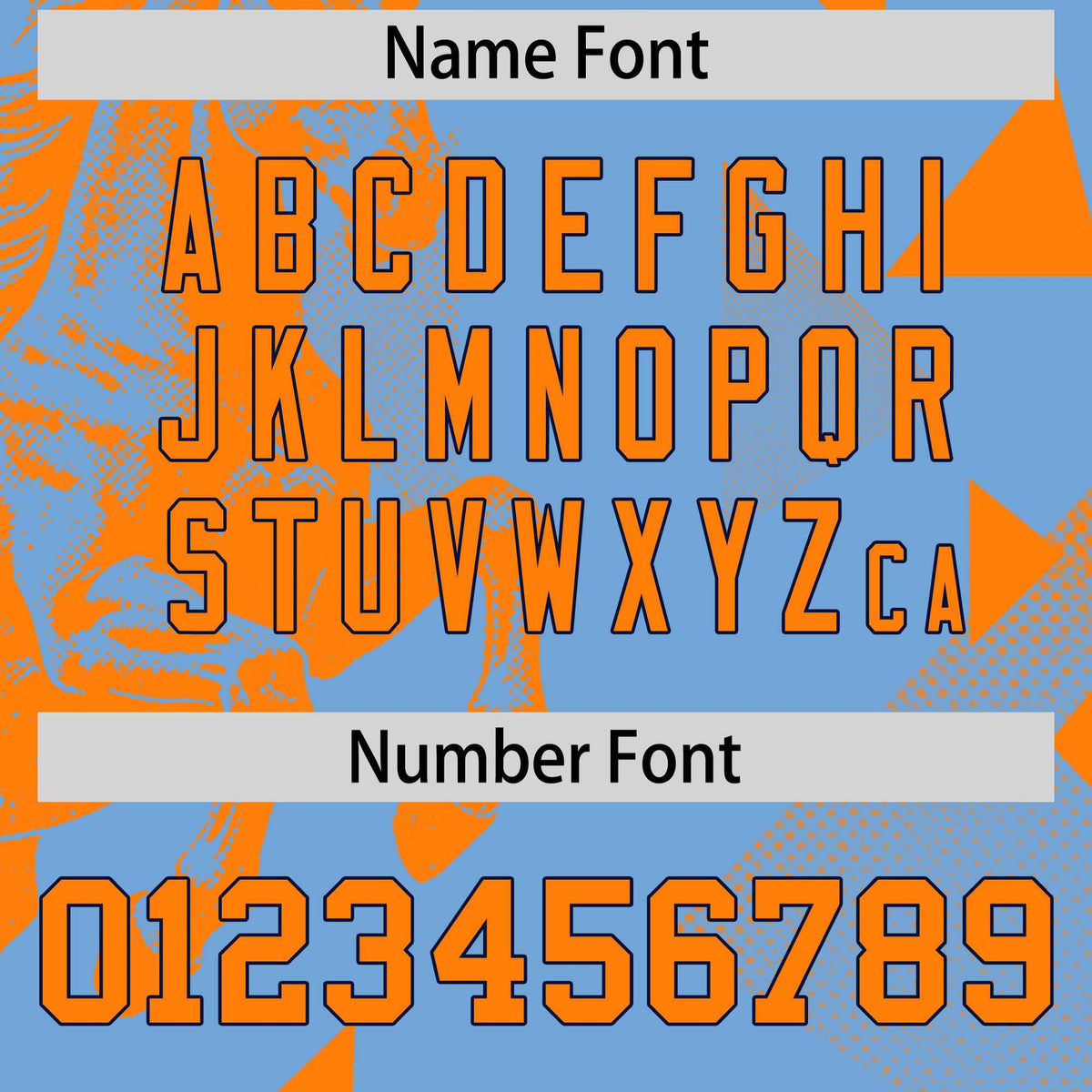 Custom Orange Powder Blue Raptor Series Raglan Sleeves Street Style Baseball Jersey