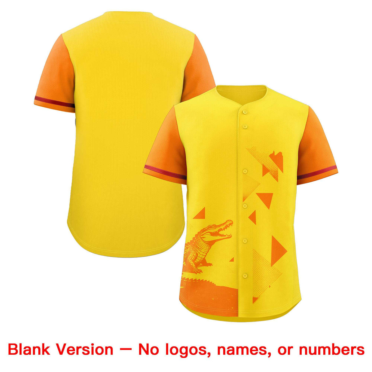 Custom Orange Gold Raptor Series Raglan Sleeves Casual Sports Baseball Jersey