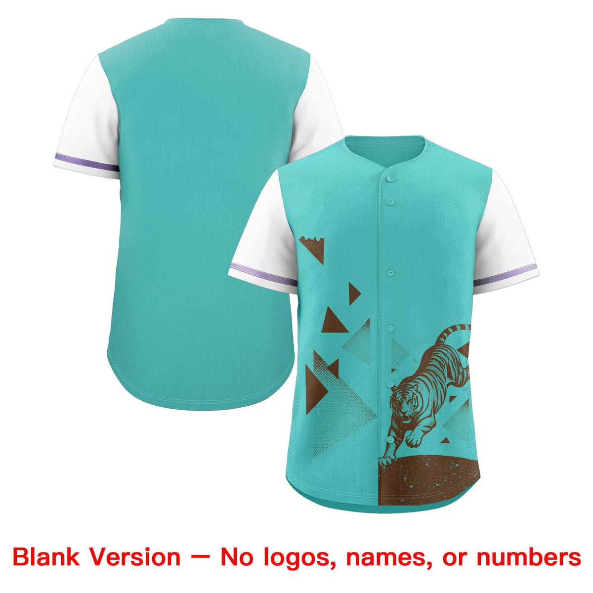 Custom White Teal Raptor Series Raglan Sleeves Breathable Baseball Jersey