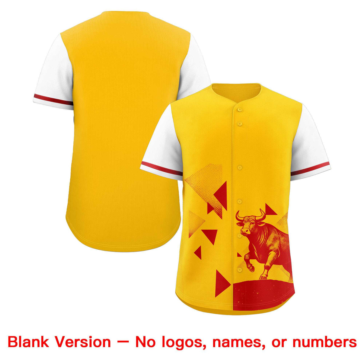Custom White Yellow Raptor Series Raglan Sleeves Casual Sports Baseball Jersey