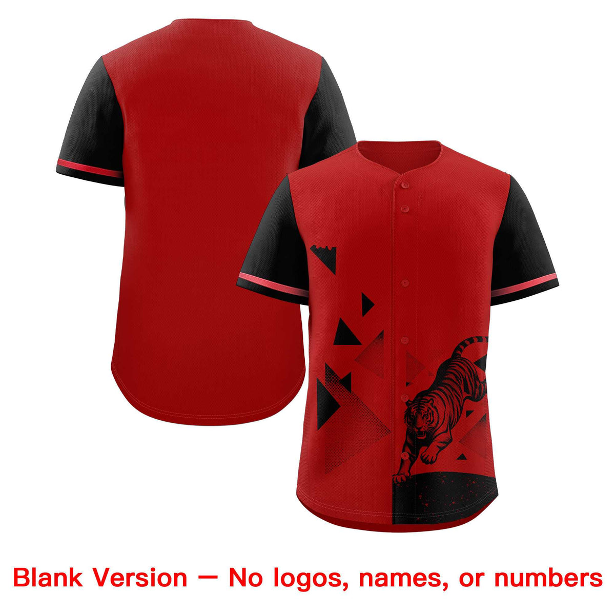 Custom Black Red Raptor Series Raglan Sleeves Lightweight Baseball Jersey