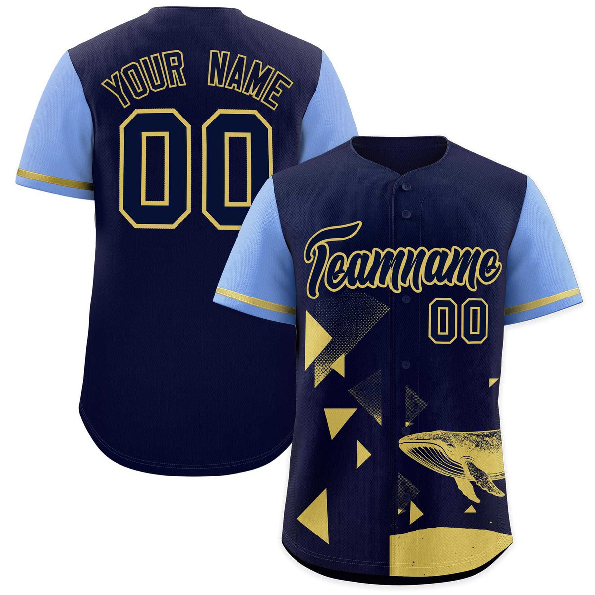 Custom Light Blue Navy Raptor Series Raglan Sleeves Casual Sports Baseball Jersey
