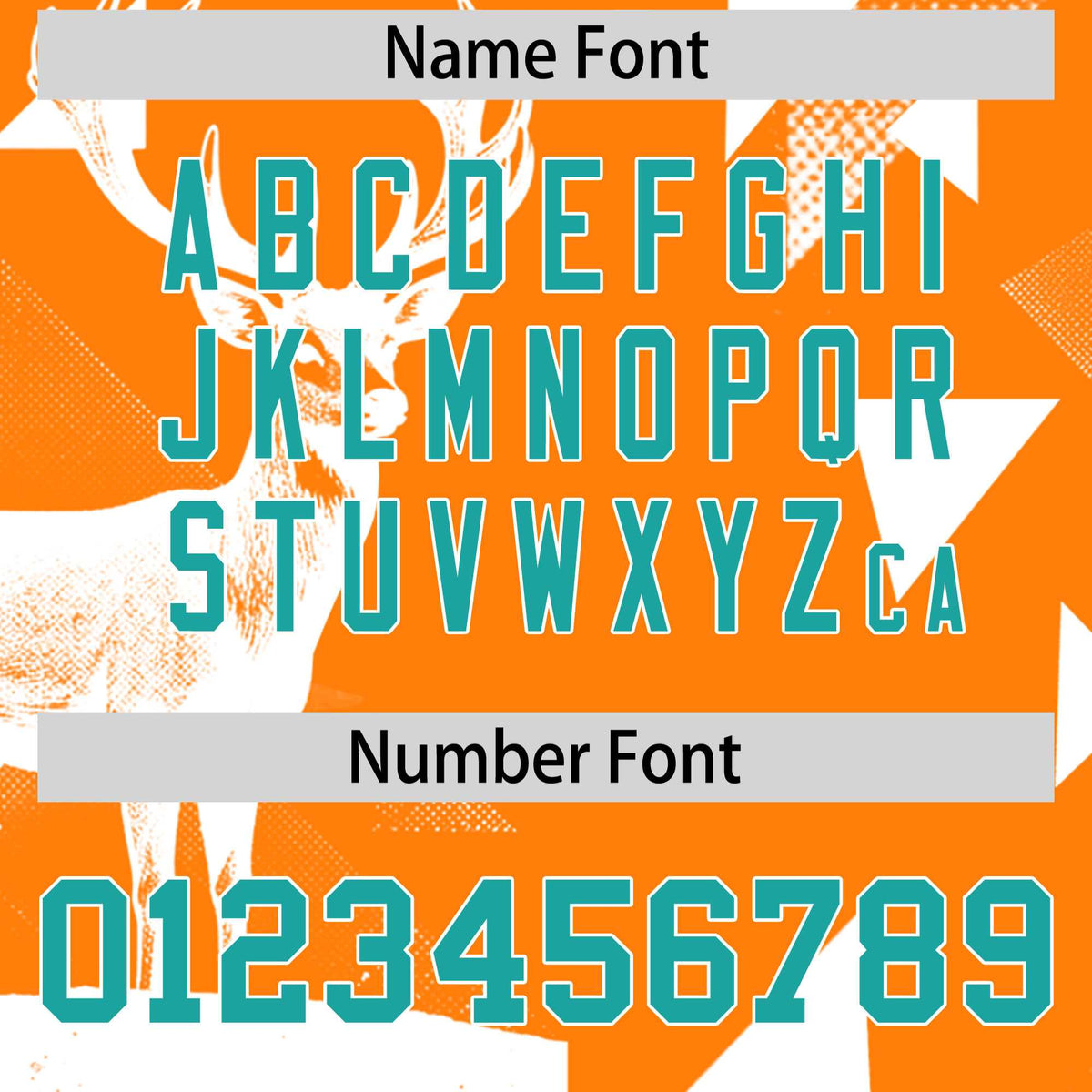 Custom Aqua Orange Raptor Series Raglan Sleeves Breathable Baseball Jersey