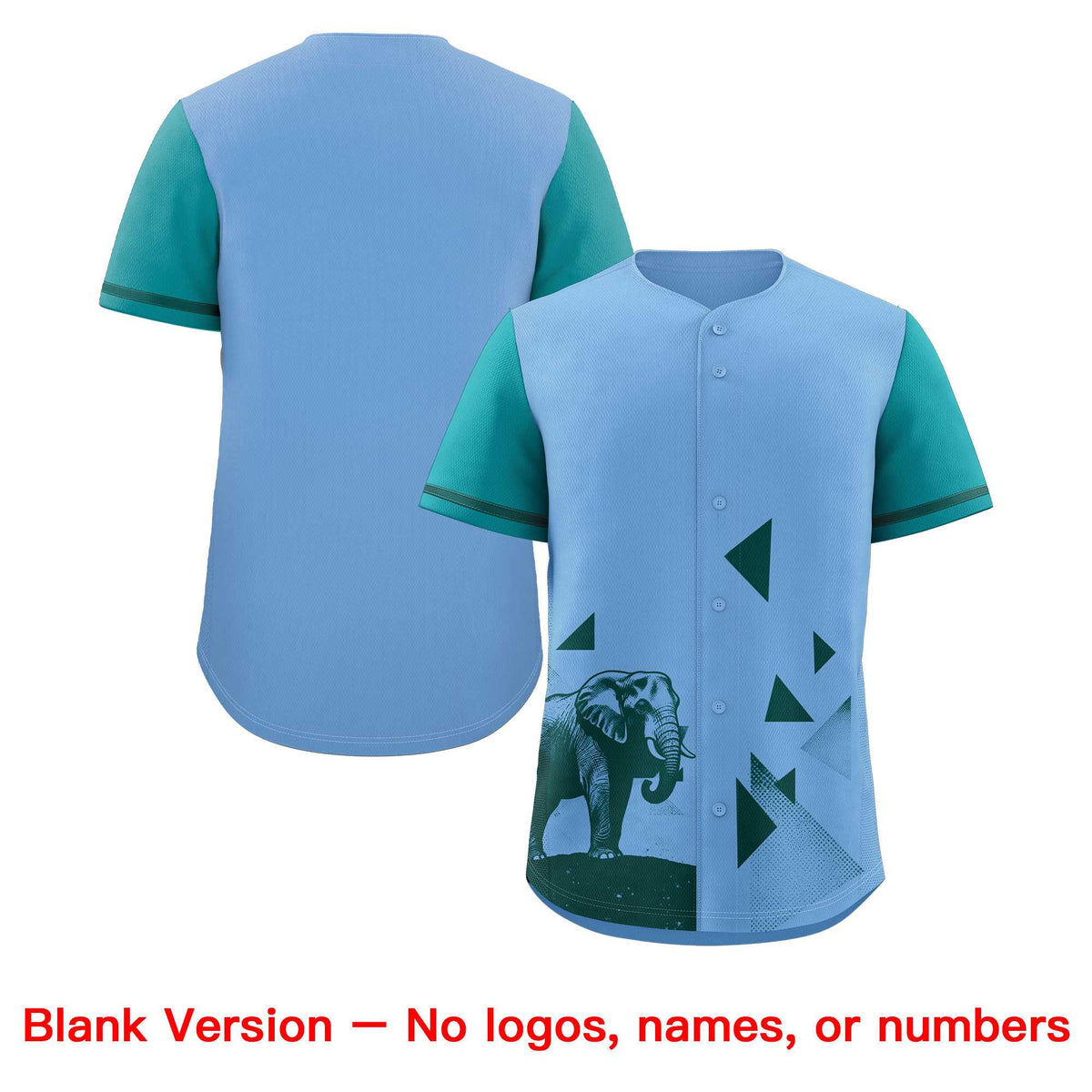 Custom Aqua Light Blue Raptor Series Raglan Sleeves Casual Sports Baseball Jersey