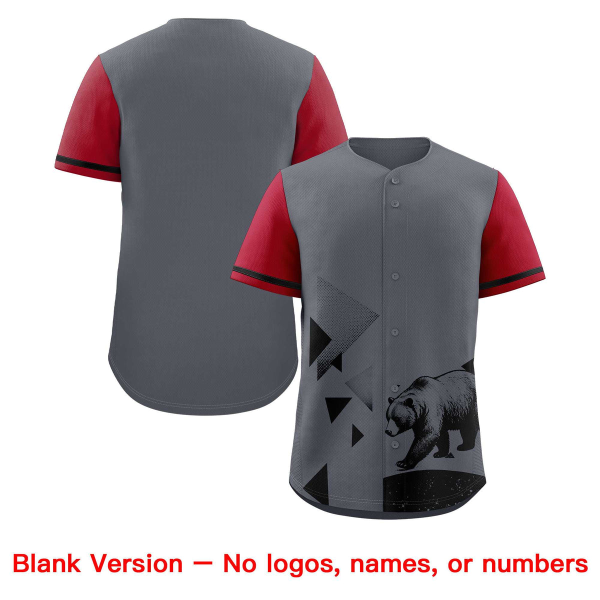 Custom Gray Scarlet Raptor Series Raglan Sleeves Urban Style Baseball Jersey