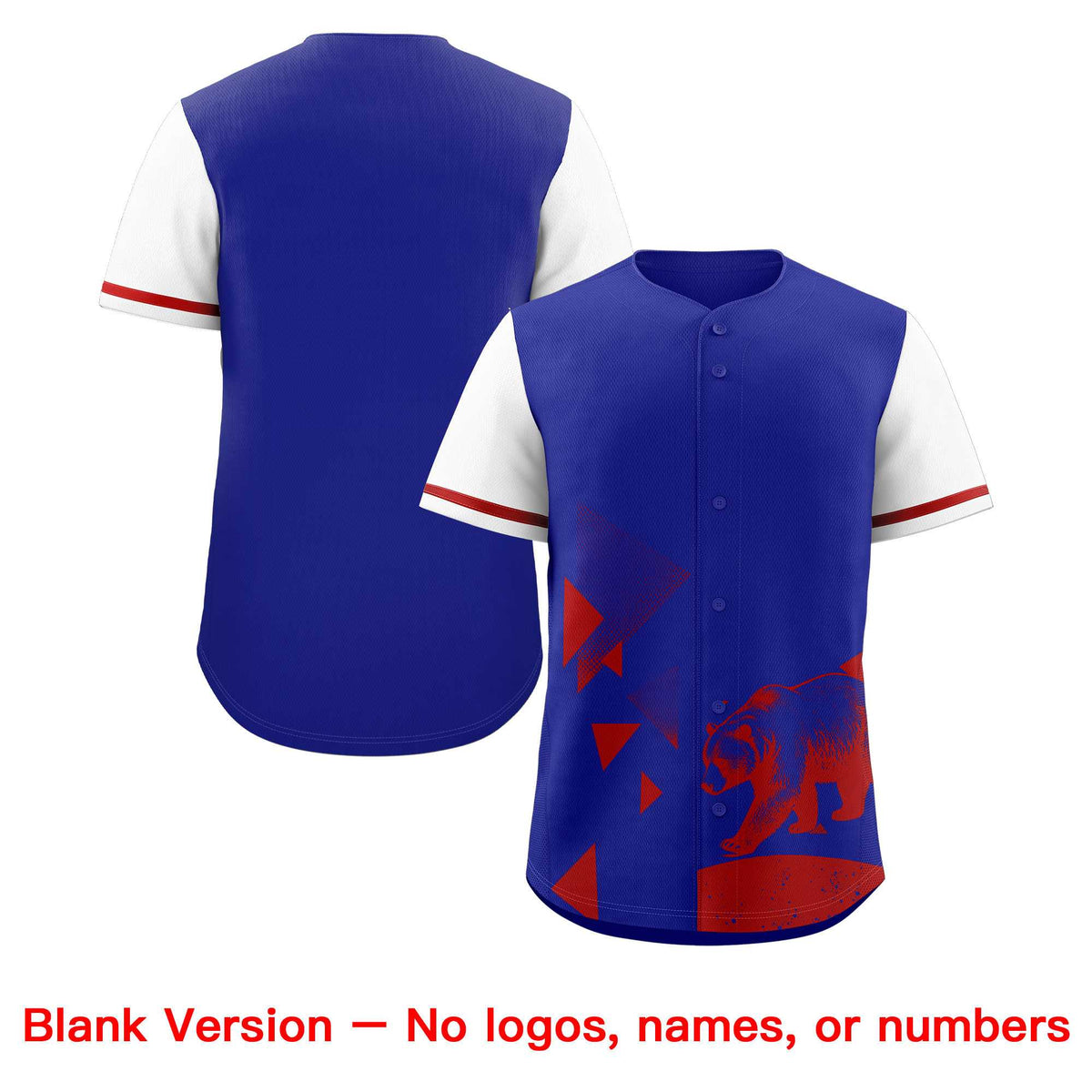 Custom White Royal Raptor Series Raglan Sleeves Breathable Baseball Jersey