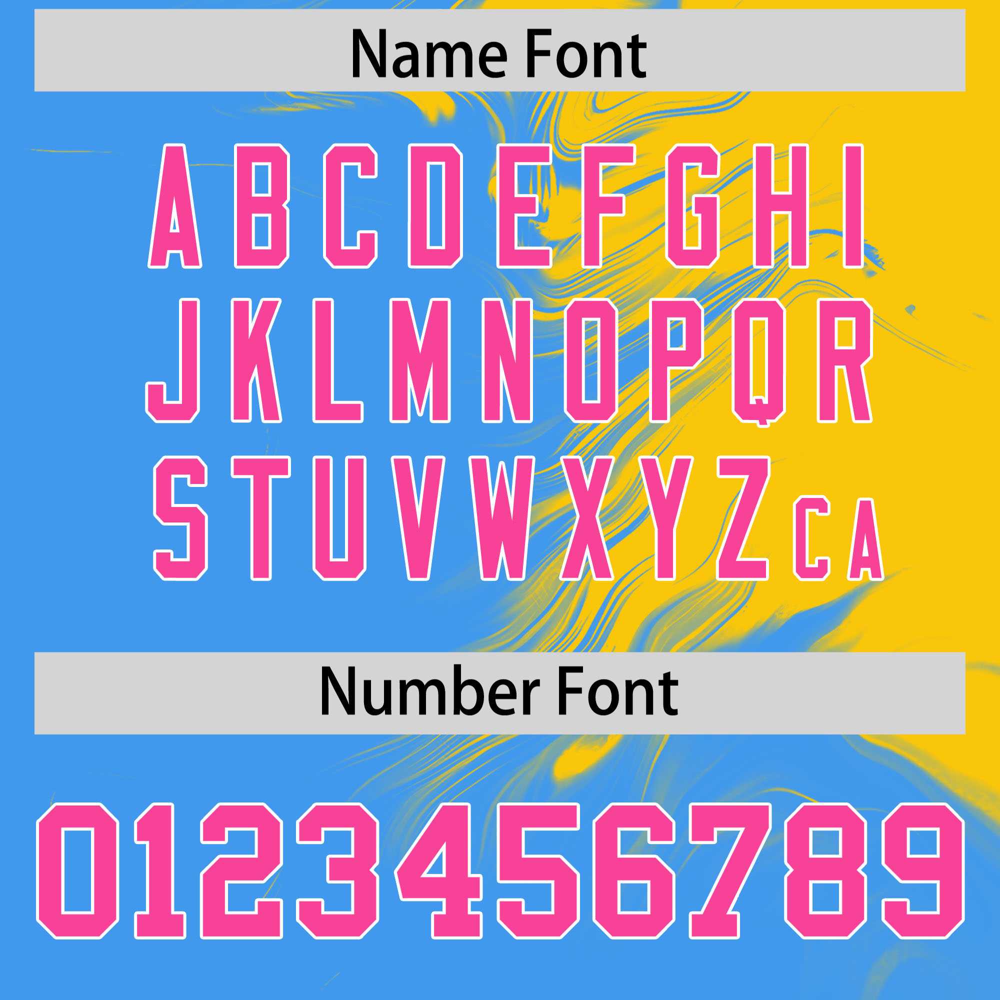 Custom Gold Powder Blue Personalized Ink Pattern Authentic Baseball Jersey| KXKSHOP