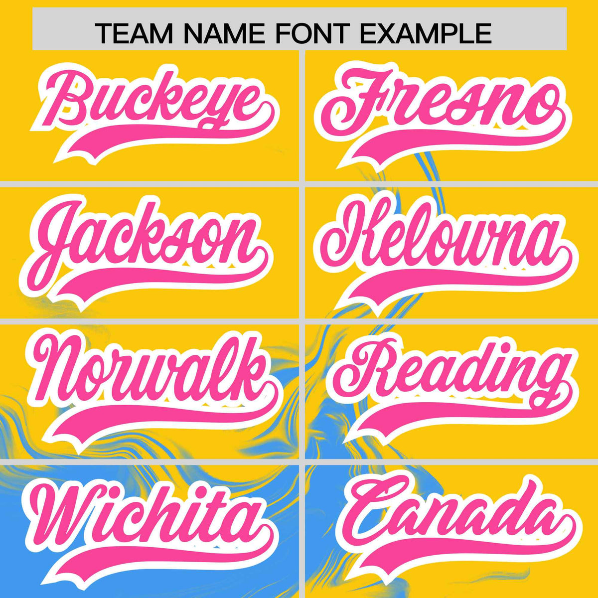 Custom Gold Powder Blue Personalized Ink Pattern Authentic Baseball Jersey| KXKSHOP