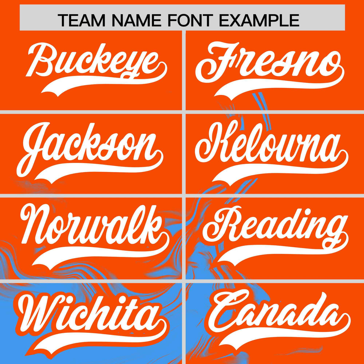 Custom Orange Powder Blue Personalized Ink Pattern Authentic Baseball Jersey| KXKSHOP