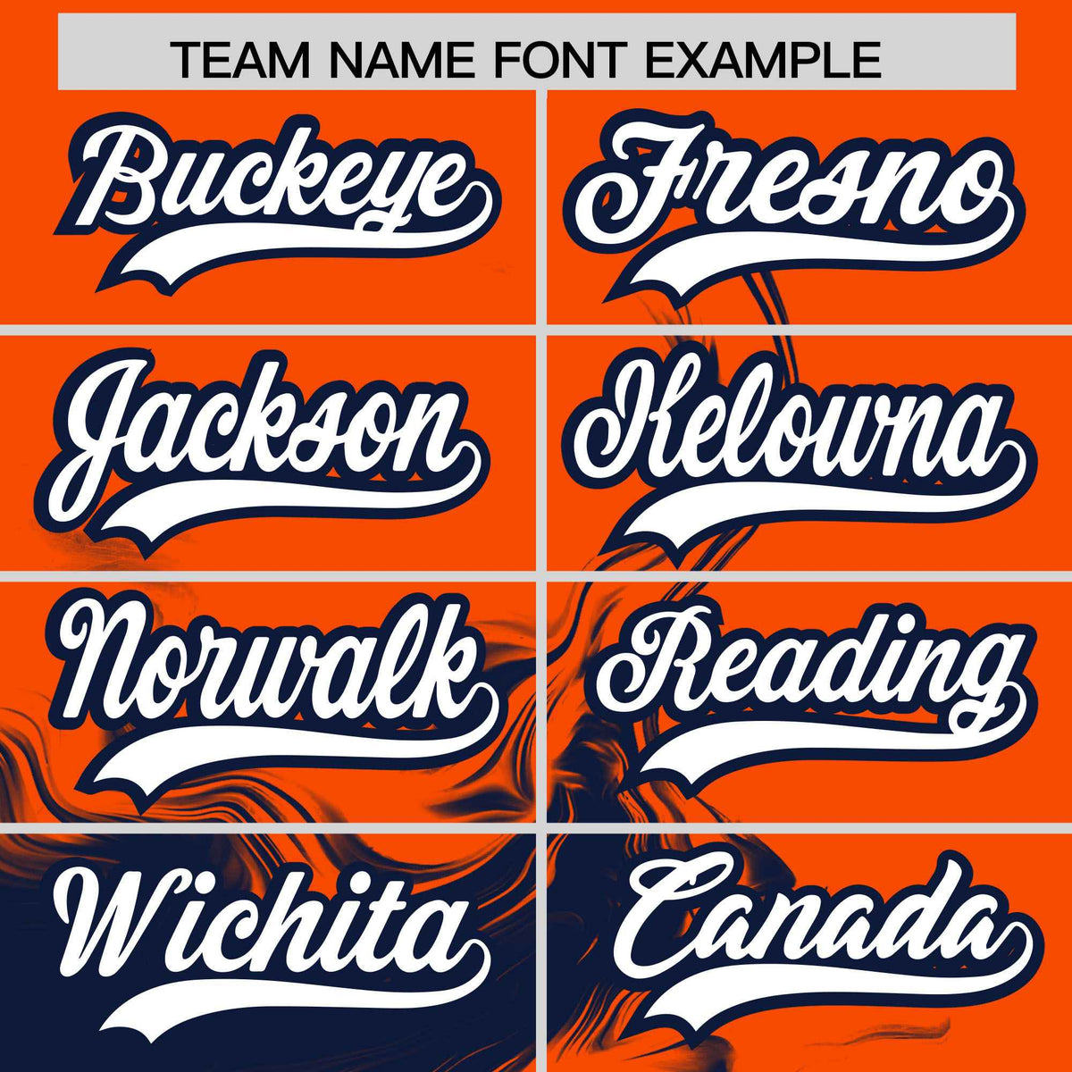 Custom Orange Navy Personalized Ink Pattern Authentic Baseball Jersey| KXKSHOP
