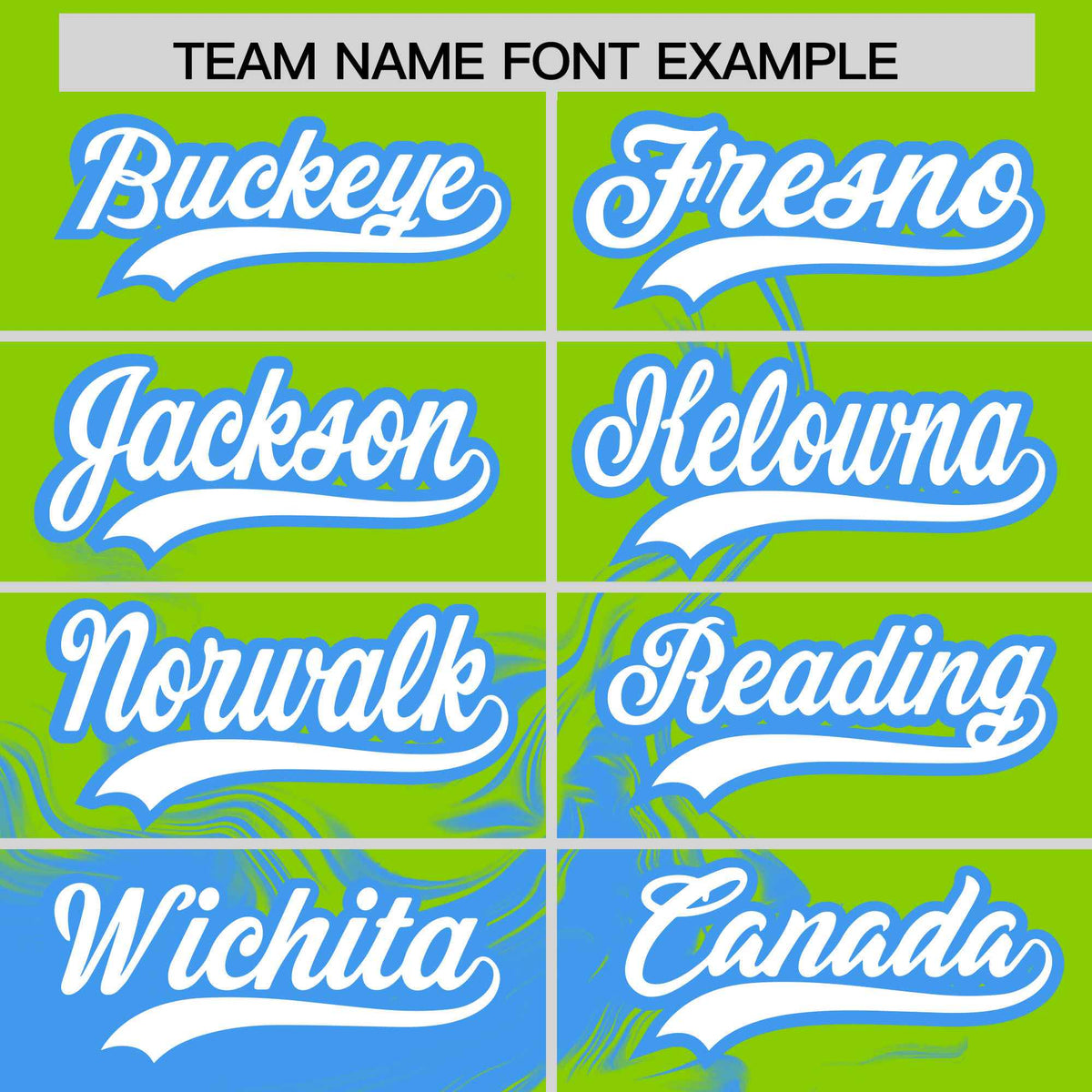 Custom Neon Green Powder Blue Personalized Ink Pattern Authentic Baseball Jersey| KXKSHOP