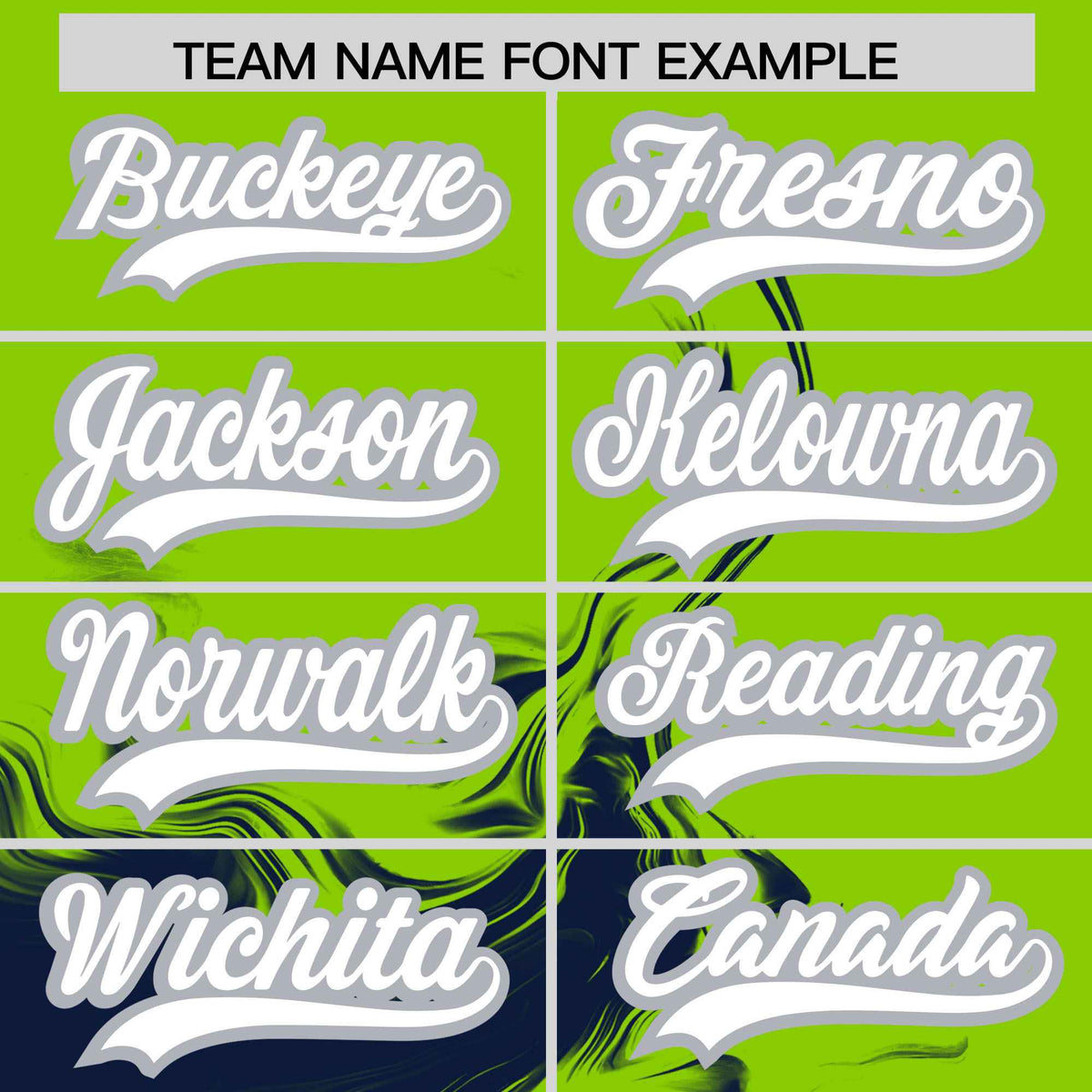 Custom Neon Green Navy Personalized Ink Pattern Authentic Baseball Jersey| KXKSHOP