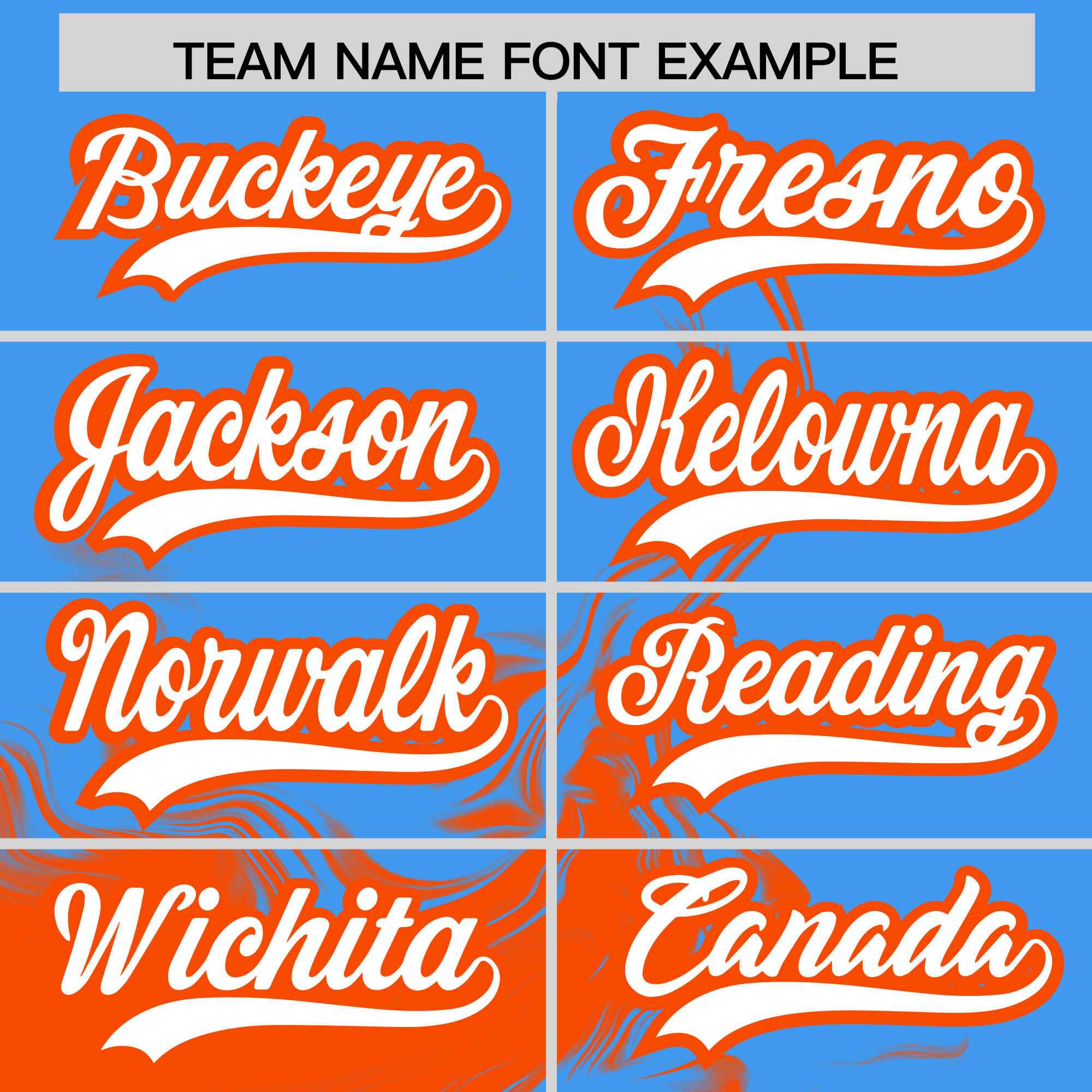 Custom Powder Blue Orange Personalized Ink Pattern Authentic Baseball Jersey| KXKSHOP